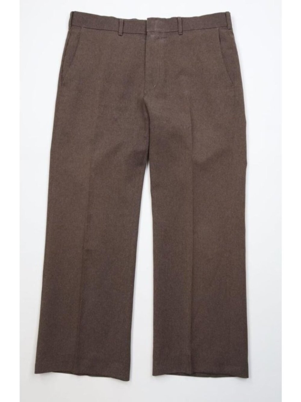 Vtg 70s Levis Mens 36x28 Faded Knit Wide Leg Bell Bottoms Chino Pants Brown USA